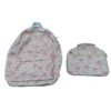 CAMTOP Backpack for Girls Boys Kids School Backpack with Lunch Box Preschool Kindergarten BookBag Set (Beige Bow Flower)