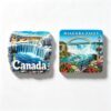 Canada Niagara Falls Refrigerator Magnets 3D Resin Souvenir Set, Canadian Winter & Summer Waterfall Scenic Fridge Magnet Decor for Home Kitchen Whiteboard, Travel Souvenirs Gifts for Friends Family