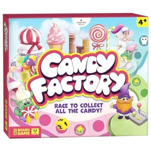 Candy Factory Family Board Game for Kids Ages 4-8 – Game Night & Classroom Learning Game – Sweet Adventure in The Magic Land of Candy – Beginner-Friendly, No Reading Required