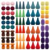 Candywood Rainbow Color Style Wooden Loose Parts Sensory Play Toys (81 PCS)