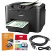 Canon MAXIFY MB2720 Wireless Color Photo Printer with Scanner, Copier and Fax (0958C002) Bundle with Printer Cable and Deco Essentials Printer eBook