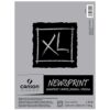 Canson XL Series Newsprint Paper, Foldover Pad, 9x12 inches, 100 Sheets (30lb/49g) - Artist Paper for Adults and Students
