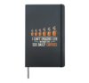 Cant Imagine Life Without Six Daily Coffees Coffee Lover Hardcover Journal, Black