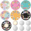 Capoda 6 Sets Hall Passes System for Push Light School Passes with Magnetic Stickers Restroom Nurse Library Office Water Cards Interactive Teacher Aid for Classroom Organization Decor Supplies