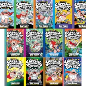 Captain Underpants Complete Series Collection – 13 Books Set | FULL COLOR Edition