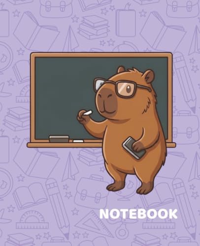 Capybara School Notebook - Teacher Edition: Cute Graph Paper Notebook for Students • 120 Pages • School Supplies with Class Schedule, Assignment Tracker, Test Tracker and Notes Pages