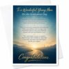 CAPYTINI To A Wonderful Young Man On His Graduation Day Inspirational Graduation Card For Him Senior Gift Keepsake Congratulations