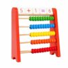 CAQYPVH Abacus with Math Cards Classic Wooden Abacus Visual Calculation Frame for Kids, Homeschool, Preschool, Playroom