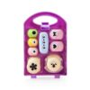 CAQYPVH Paper Craft Tool Kit Colorful Craft Shape Stamper Set with Storage Case Easy to Use Hole Punch Kit with Decorative Scissors for Students