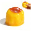 Caramel Pudding Squishy Toy, Soft Non‑Rebound Fidget Squeeze Toy with Crunchy Sound, Portable Handheld Sensory Toy, Ideal Anxiety‑Relief Gift for Adults(Crunchy Pudding)