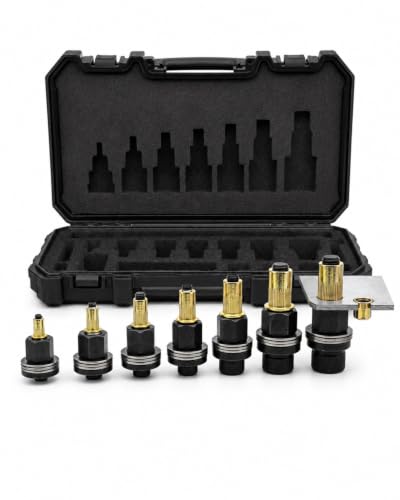 Carbon Steel Rivet Nut Tool Set Manual Blind Insert Mandrel Replacement Nosepiece Hand Riveter Gun Dual Purpose Hardware Kit Metric M3 M4 M5 M6 M8 M10 M12 Automotive Industrial Applications