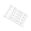 Carbon Steel Telescopic Storage Rack, Adjustable Under Sink Organizer for Narrow Gaps and Bathroom Vanities, White (1 Pack)