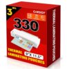 CAREGY Thermal Laminating Pouches,330 Pack Laminating Sheets, 3 Mil, 9 x 11.5 Inches Lamination Sheet Paper for Laminator, Round Corner Letter Size, Office and School Supplies