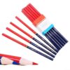 Carpenter Pencil Set 10PCS Double Colored Wood Pencils for Construction Marking on Timber Metal Plastic Flat Profile 6.89 Inch