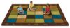 Carpets for Kids 18116 Nature Colors Seating Classroom Kids Room Rug 6ft x 9ft Rectangle Brown