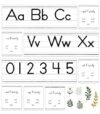 Carson Dellosa 52pc Farmhouse Manuscript Alphabet & Number Line