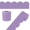 Carson Dellosa Education 65Ft Lavender Bulletin Board Borders,1 Roll of Lilac Scalloped Trim for Rolling Whiteboard,Cork & Posterboard,Pastel Purple Party, Easter,Spring Decorations & Classroom Décor