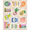 Carson Dellosa Farmers Market 72 Motivational Stickers for Kids, 6 Sheets of Fruit and Vegetable Incentives with Positive Affirmations for Prizes, Reward Chart, School Supplies, Classroom Must-Haves
