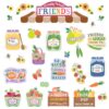 Carson Dellosa Freshly Picked Friends 41pc Bundle Bulletin Board Set, Colorful Cardstock Banner, Fruit Name Labels, Farmers Market Theme Decorations for Homeschool and Classroom Decor