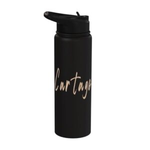 Cartago Costa Rica Vintage elegant design Stainless Steel Insulated Water Bottle