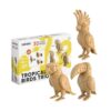 CARTONIC Tropical Birds Trio Cardboard 3D Puzzle Set – 3 Models