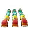 Cartoon Animal Face Pull Back Toy Cars for Kids, Set of 12