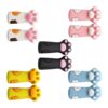 Cartoon Kitten Paws Shape Pencil Tip Cover Chewing-Proof Silicone Pencil Protector Cap for Students Drawing Writing Cap