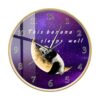 Cartoon Moon Panda Silent Wall Clock Baby Nursery Kids Room Decor Wooden Frame Clock