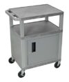 Casafoyer-34 H AV Cart-3 Shelf Cab Electric-Nckl (WT34GYC4E-N)