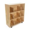 Casafoyer Mobile Open Shelving Units with Adjustable Dividers, 35-3/4 x 14-1/4 x 42 Inches - Pack of 2