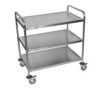 Casafoyer ST-3 37" H Large Stainless Steel Cart-3 Shelves