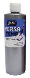 Casafoyer Versatemp Heavy-Bodied Tempera Paint, Metallic Silver, Pint - Pack of 2