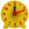 Casendy 4 Inch Student Learning Clock Time Model Teacher Gear Clock 12/24 Hour School Learning Tools