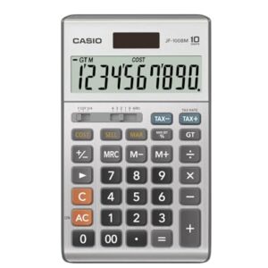 Casio Inc. JF-100BM Standard Function Calculator,Multicolor, 4 1/4 x 6 7/8