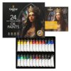 Castle Art Supplies 24 X 12ML Oil Paint Set | Great Value Set for Adult Artists, Beginners and Advanced | Vibrant Variety of Smooth-to-Use Colors | in Impressive Presentation Box with Tutorial (New)