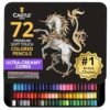Castle Art Supplies Colored Pencils Set | 72 Premium Soft Core Colored Leads for Adult Artists | Organized in Presentation Tin Case