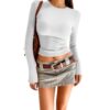 Casual Tops for Women, Long Sleeve Fitted Layering Shirts White