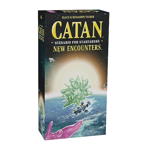 CATAN Starfarers New Encounters SCENARIO EXPANSION - Three Thrilling Galactic Missions! Strategy Board Game, Family Game for Kids & Adults, Ages 12+, 3-4 Players, 120-150 Mins, Made by CATAN Studio