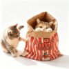Cat Crinkle Sack,Cat Toy Kraft Paper Tunnel Bag Toy,25.6x19.7 Inch Interactive and Foldable Cat Sack for Kitten to Hide(A)