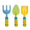 Caterpillar Kids Mini Gardening Tools Set, 3Pcs Garden Shovel Planting Tools, Children Beach Sand Digging & Yard Work Hand Tools