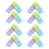 CATIEBYE 24pcs Dual Color Rubber Erasers for Small Erasers for Portable and Broad Compatibility and Writing School Supplies Bulk Pack
