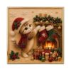 Cat Pearl Diamonds Painting, DIY Christmas Pearl Art Kits for Beginners