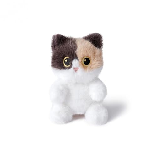 Cat Plush, 5.9 inches (15 cm), Triple Haired Cat, Siamese Cat, Black Cat, Gray Cat, Palm Size, Mini Plush, Fluffy, Cat Goods, Healing, Interior Gift, Children, Adult Gift, Cat Toy (Three Hair Cat)