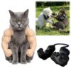 Cat Toys Muscle Arms, Funny Printed Cat's Neck Arm with Muscle
