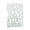 Cawwgt Cutting Dies Letter Embossing Die for Birthday Card Making Scrapbooking Album Party Invitation