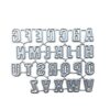 Cawwgt Letter Metal Cutting Dies Stencil Scrapbooking Album Stamp Paper