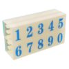 CAXUSD Number and Code Stamps for Card Making and Journaling with Ergonomic Grip Design, Plastic Date Stamps and Teachers, for DIY Crafting and Event Tracking