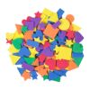 ccHuDE 1500 Pcs Multicolored Foam Sticker Colorful Geometric Stickers Self Adhesive Foam Shapes Pieces Different Shapes Bulk Foam Piece Assorted Stickers for Crafts