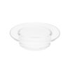 ccHuDE 4.5 Inch Wax Warmer Replacement Dish Candle Heatings Bowl Round Essential Oil Tray Clear Glass Aromatherapy Diffuser Dishes Wax Heating Tool for Home Office