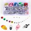 CCINEE 1500pcs Googly Eyes Self Adhesive for Crafts, Round Wiggle Eyes Assorted Sizes 4 to 15mm for Animate Puppets, Chair, Photos, Drawings, DIY Decorations